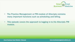 Allscripts Practice Management (PM) Login