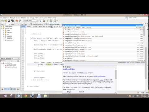 Java Reading From Textfile The Method Code