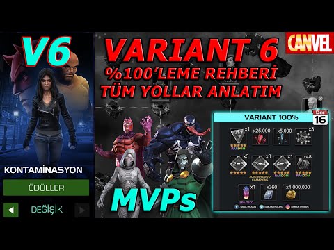 VARIANT 6: KONTAMINASYON %100'LEME REHBERİ | TÜM KAROLAR VE ANTİLERİ | LÜTFEN BEĞENELİM - MCOC
