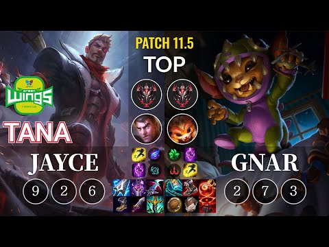 JAG TaNa Jayce vs Gnar Top - KR Patch 11.5