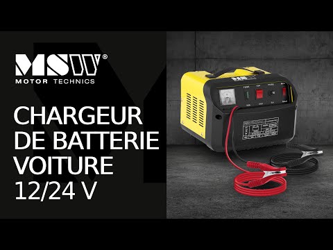 Vidéo - Chargeur de batterie voiture - 12/24 V - 15/20 A - Panneau de commande incliné