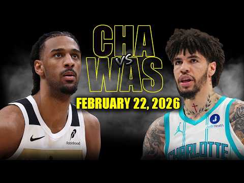 Charlotte Hornets vs Washington Wizards Full Game Highlights – February 22, 2026 | NBA Season