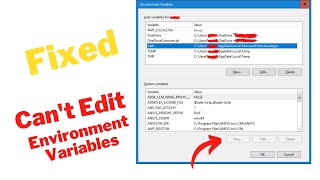 Environment Variable is disabled? Can