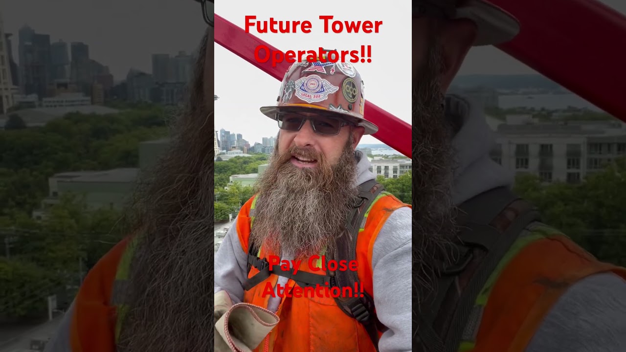 Are you sure you want to be a Tower crane operator? #youtubeshorts #craneoperators #cranelife