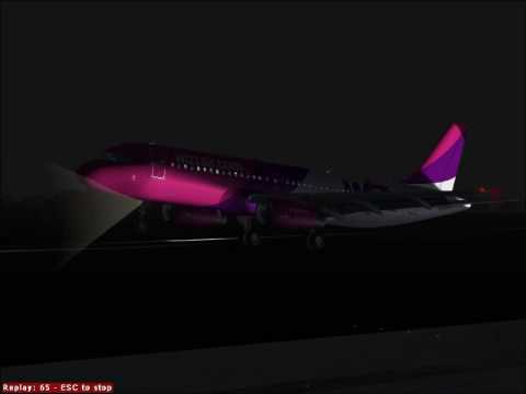 Wizz Air landing at Varna Airport