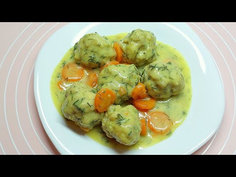Meatballs in dill sauce. My favorite recipe I've been making for years.