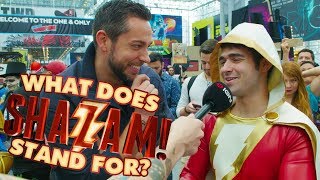 Zachary Levi Asks Fans: What Does SHAZAM Stand For? - IGN Access