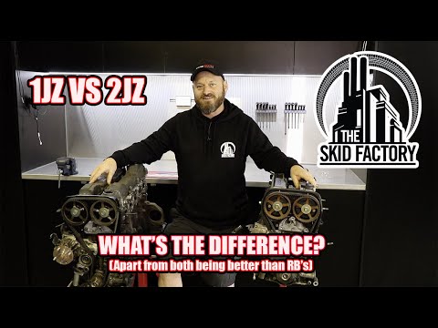 1JZ VS 2JZ Tear down and Differences  - THE SKID FACTORY