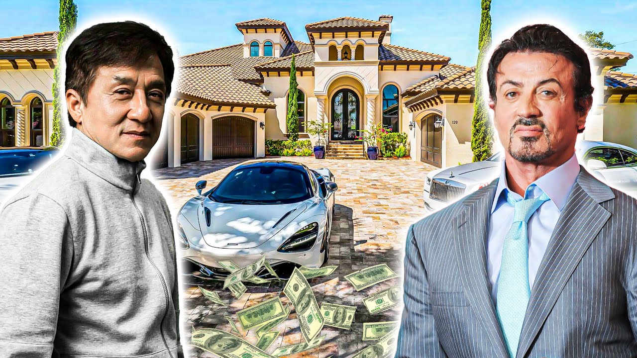 Jackie Chan ou Sylvester Stallone: Quem é o Mais Rico? (Mansões, Carrões, Fortuna..)