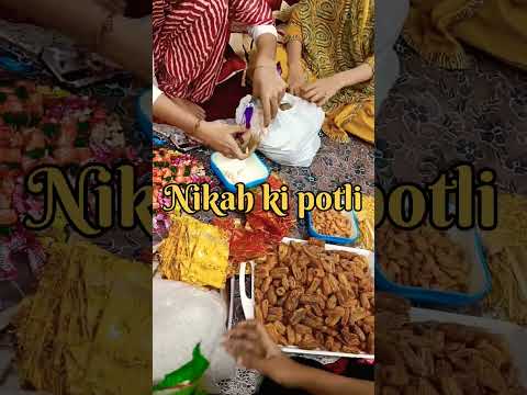 Nikah ki potli in making 🎉 #minivlog #shadispecial #bhaikishaadi