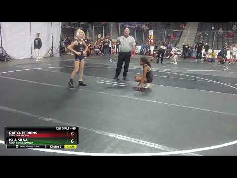 85 Lbs 1st Place Match - Isla Silva, Team Pennsylvania Vs Raeya Perkins, Team Oklahoma 919a