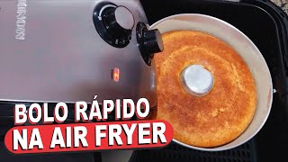 SIMPLES, RÁPIDO E FOFINHO❗🥰 BOLO NA AIR FRYER COM POUCOS INGREDIENTES QUE FICA DELICIOSO!