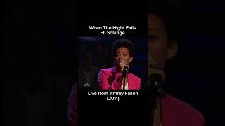 “When The Night Falls” ft. Solange live from Jimmy Fallon #jimmyfallon