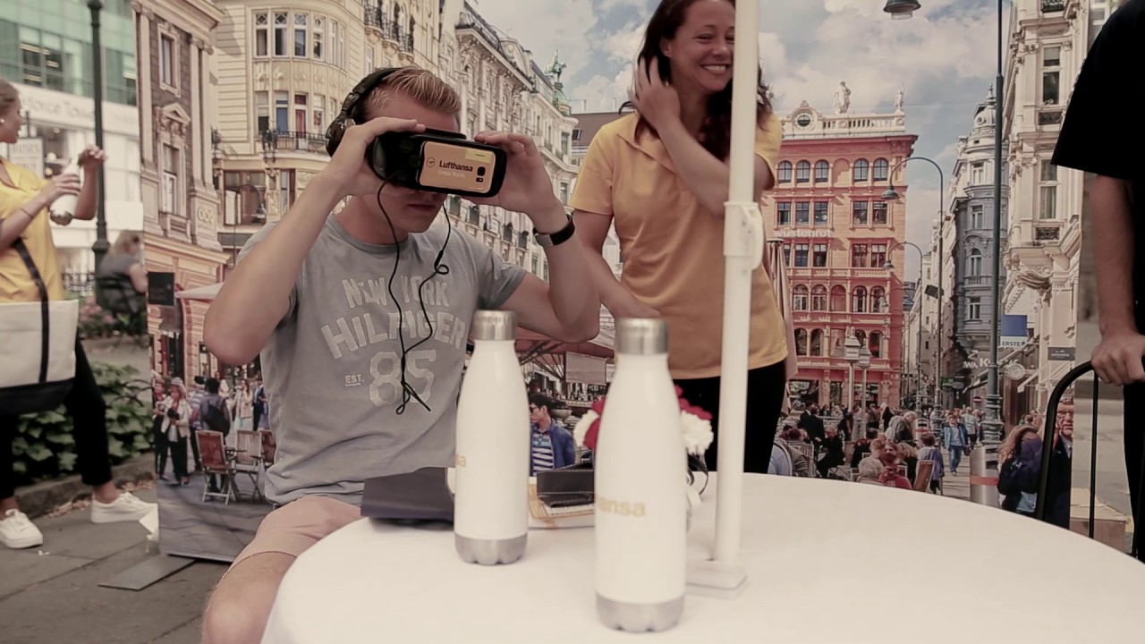 Lufthansa NYC virtual reality brand experience