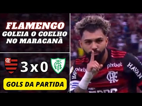 Flamengo 3 x 0 América-MG | Gols da Partida | Brasileirão Série A