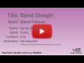 Stand Straight Silent Partner Dance Electronic Funky YouTube Audio Library BGM