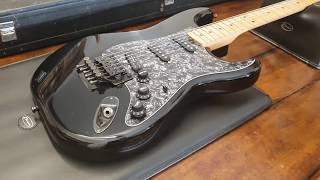 Video thumbnail for ESP 400 SERIES SUPER STRAT FENDER STRATOCASTER HEADSTOCK FLOYD ROSE JAPAN MIJ GUITAR UP CLOSE REVIEW by Essex Recording Studios