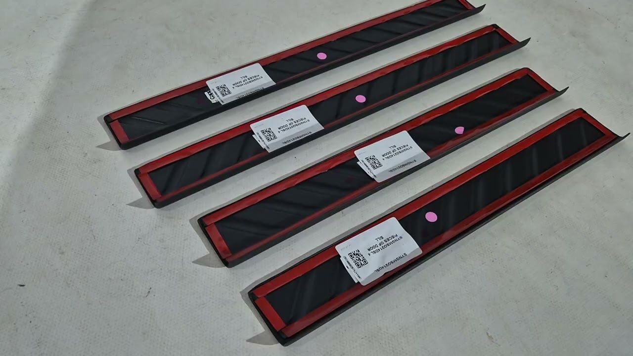 Накладки на дверные пороги EuroCap (4 шт, ABS) Video 1