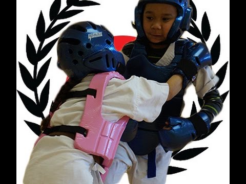 Kids Karate Sparring Kumite Practice (Fight 2)