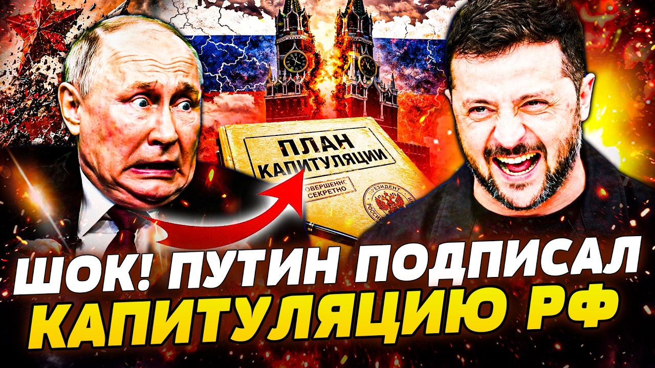🔴СРОЧНО! КРЕМЛЬ ДОЖАЛИ! Путин В ИСТЕРИКЕ: ПЛАН КАПИТУЛЯЦИИ ПОДПИСАН! УКРАИН?