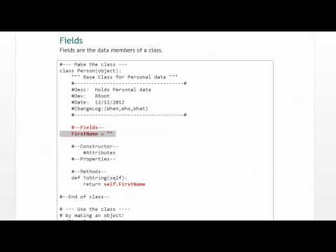 Python Module 08 03 Fields