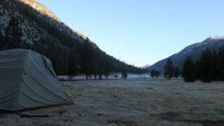 Morning Mist on the Meadows in Lyell Canyon, Yosemite (30 minute time lapse)
