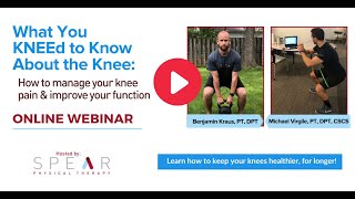 What you KNEEd to Know About the Knee Online Webinar
