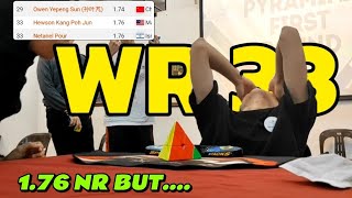 Pyraminx NR average 1.76 (ASR 7) (WR 33) | USM penang cube open 2025