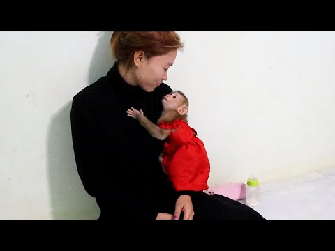 Baby Hug Mom Enthusiastic Getting New Cloth After Milk