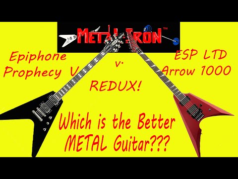 Epiphone Prophecy V vs. LTD Arrow 1000--Which is the BETTER METAL guitar???  (REDUX version!)