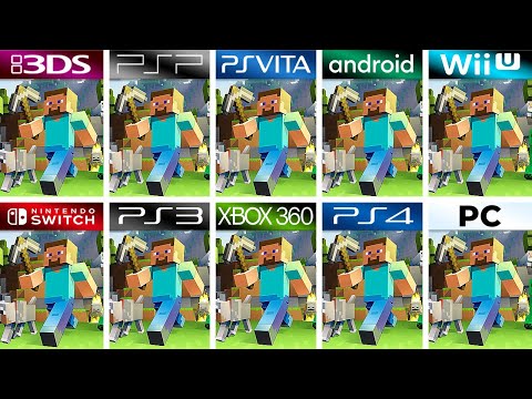 Minecraft (2011) 3DS vs PSP vs PS Vita vs Android vs Wii U vs Switch vs PS3 vs XBOX 360 vs PS4 vs PC
