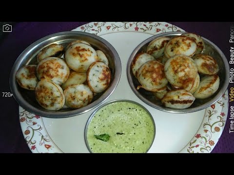 ಮಸಾಲಾ ಪಡ್ಡು/  Lunch Box Recipe/ Two Types Masala Paddu / Spongy Khara Paddu Recipe In Kannada Video