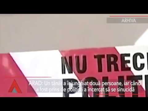 Stiri Mediafax 05 Iulie - A înjunghiat doi oameni și a vrut apoi să se sinucidă