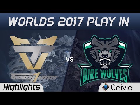 ONE vs DW Highlights World Championship 2017 Play In Team One vs Dire Wolves by Onivia
