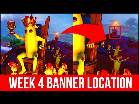 Week 4 Secret Banner Location - Location Guide - Season 8 Week 4 - Fortnite Challenges