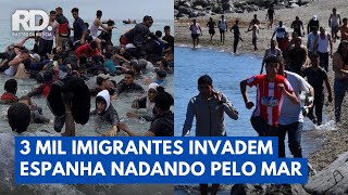 Milhares de Imigrantes ATRAVESSAM o MAR Nadando de Marrocos Para a Espanha | Rastro da Notícia