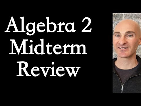 Algebra 2 Midterm Exam Review