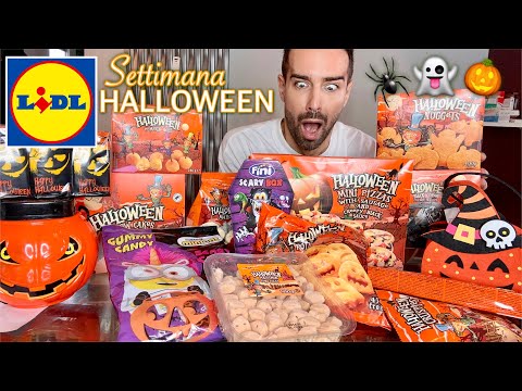 SVUOTA LA SPESA SETTIMANA DI HALLOWEEN LIDL! *Ho comprato praticamente tutto* | Vlog 🎃🛒