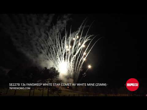SE227B 13s FanSweep White Star Comet w/ White Mine - 25mm