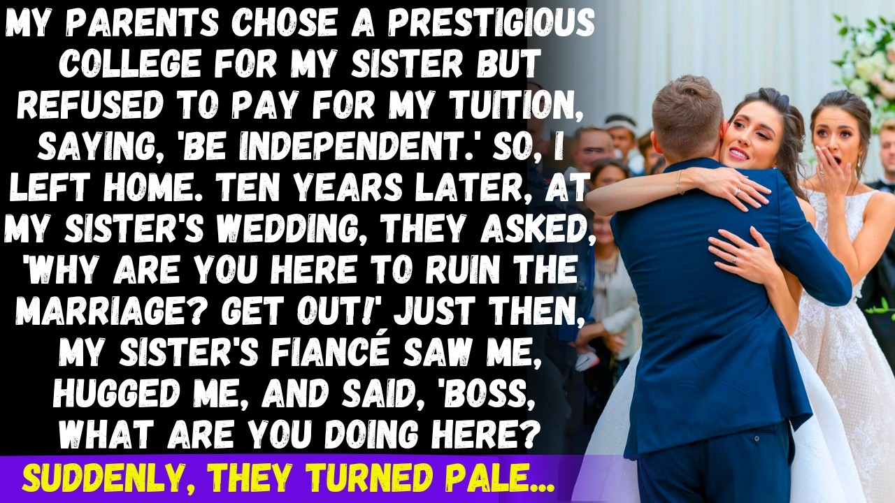 My sister insulted me at her wedding, but when her fiancé saw me he hugged me. My sister was shocked