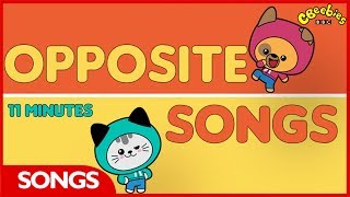 CBeebies Songs | Kit & Pup | Opposite Songs Compilation