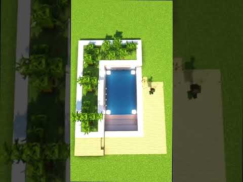 Luxury Pool in Minecraft! #shorts #minecraft