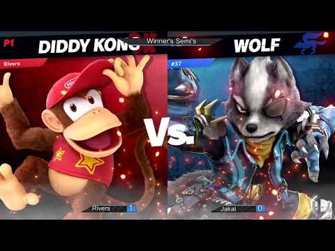 Platinum Star Weekly #48 - Rivers (Diddy Kong) vs Jakal (Wolf) - Winner's Semis PART ONE