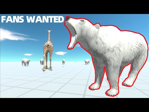 FANS WANTED!!! ~~ "6 Polar Bears "~~  Vs All Medium Strong Units!－Animal Revolt Battle Simulator