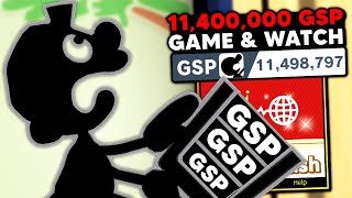 This is what an 11,400,000 GSP Game & Watch looks like in Elite Smash