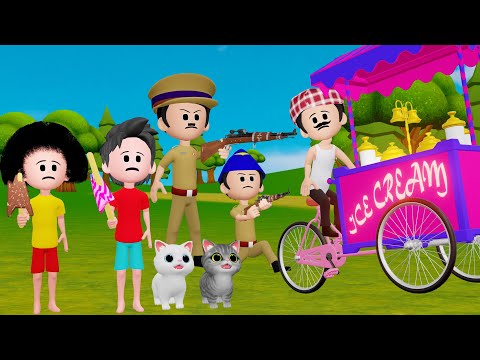 गर्मी में आइसक्रीम 2 | Chinu Tinu | Cartoon | pagal beta | desi comedy video | cs bisht vines