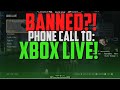BANNED?! XBOX LIVE PHONE CALL! - YouTube