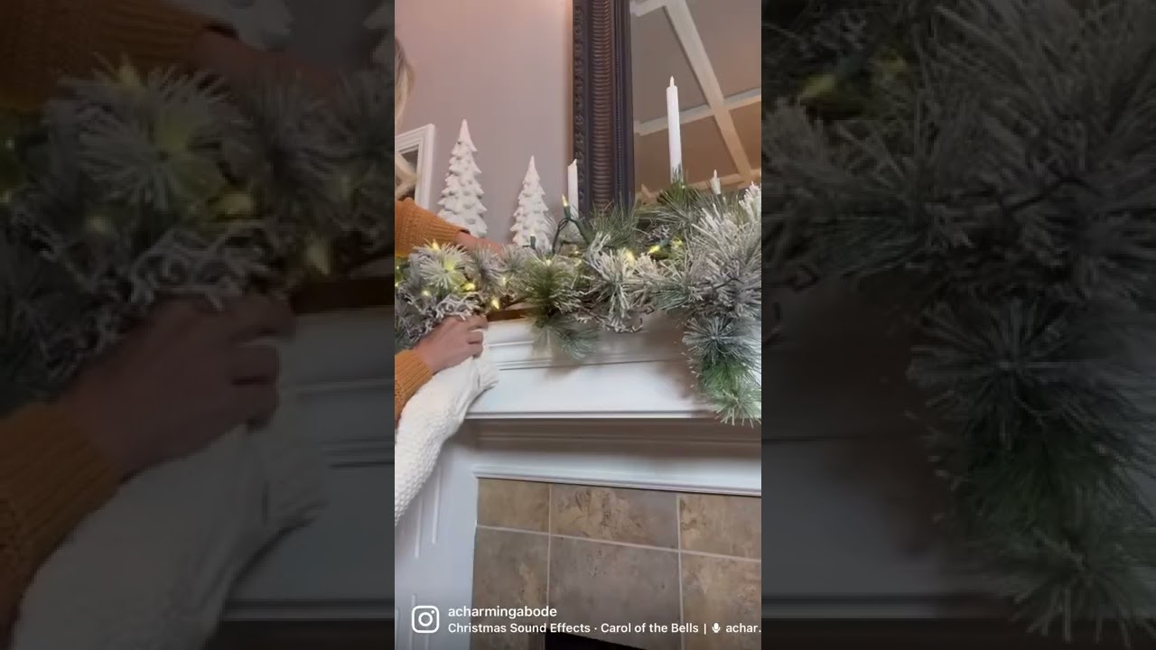 The BEST way to decorate your mantle this holiday season