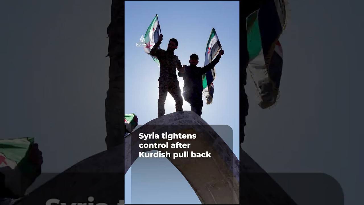 Video | How the Syrian army pushed Kurdish-led forces out of oil-rich territory | AJ#shorts