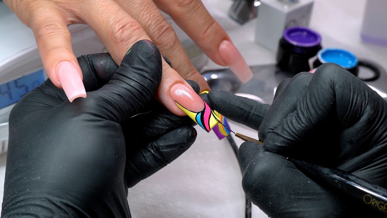 Summer Neon Sets  | 2024 Summer Nail Art | ORIGÉN Nail Art Brushes | UNAS ACRILICAS